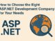 How to Choose the Right ASP.NET Development Company